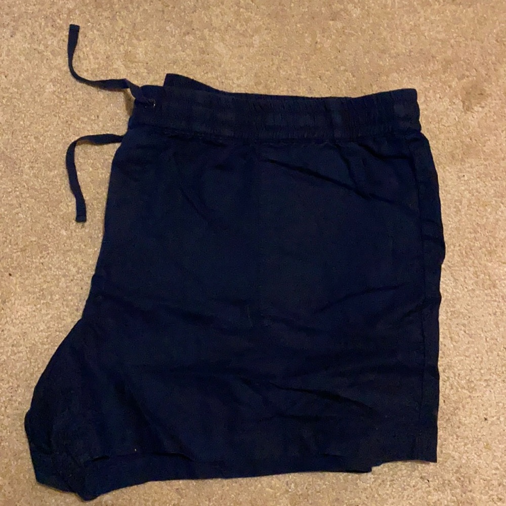 Navy blue drawstring shorts